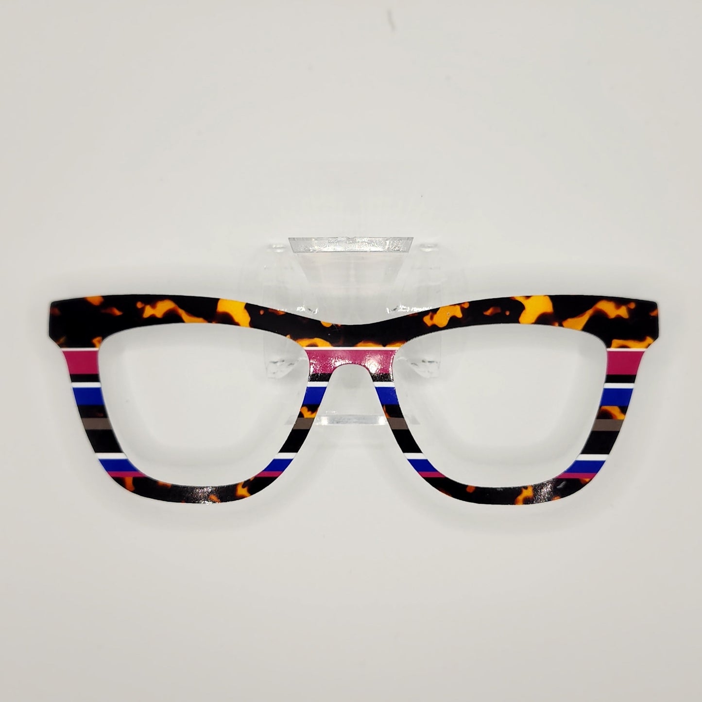 TORT STRIPES PINK BLUE #3101