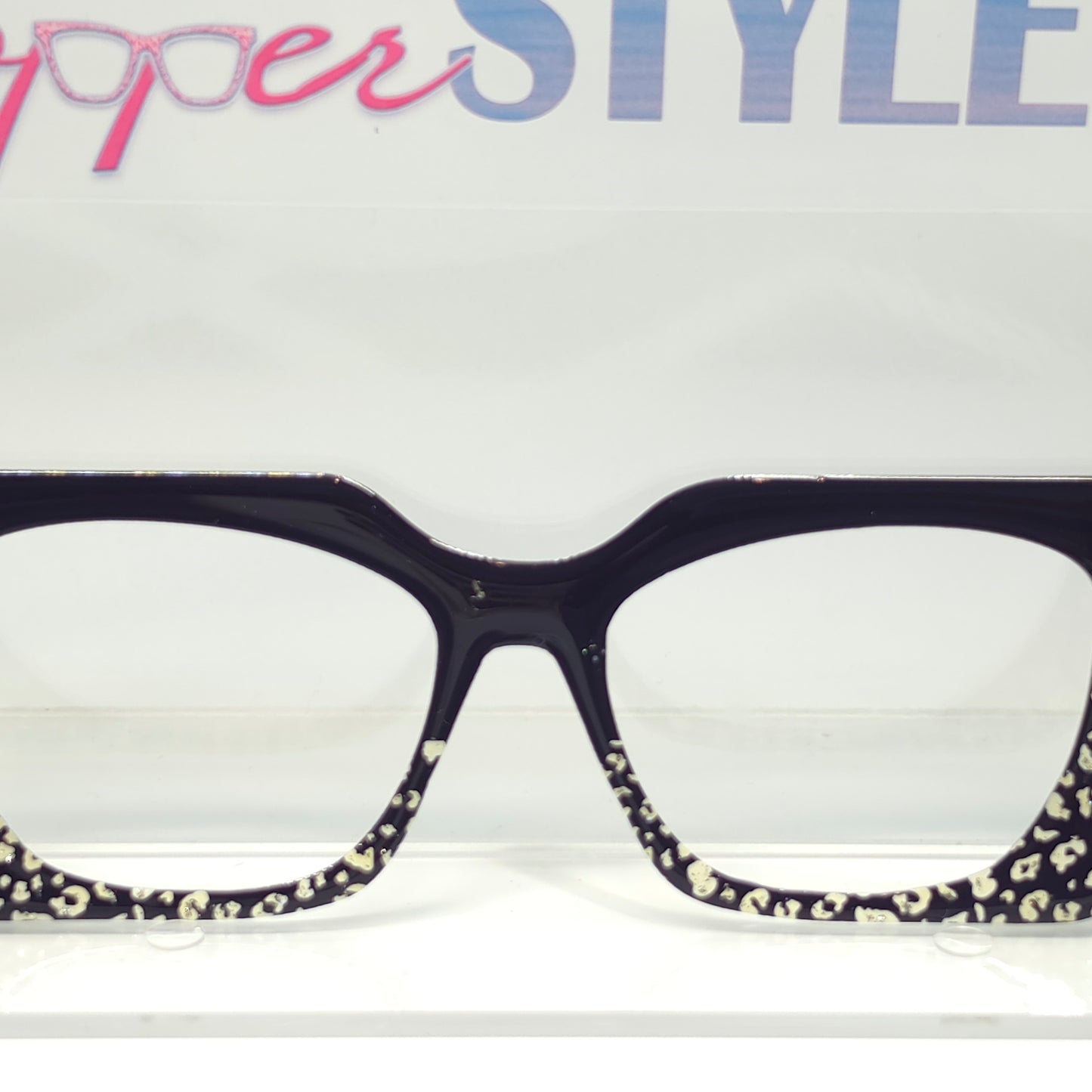 RTS Wanda Melo Jeweled Leopard Spilt Black