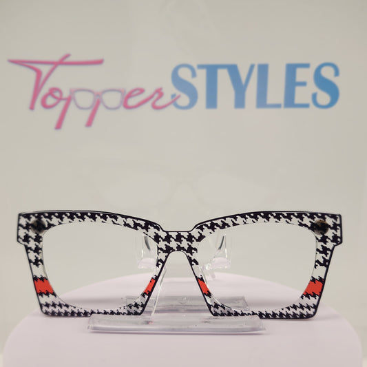RTS HOUNDSTOOTH CLEAR RED WANDA CASE