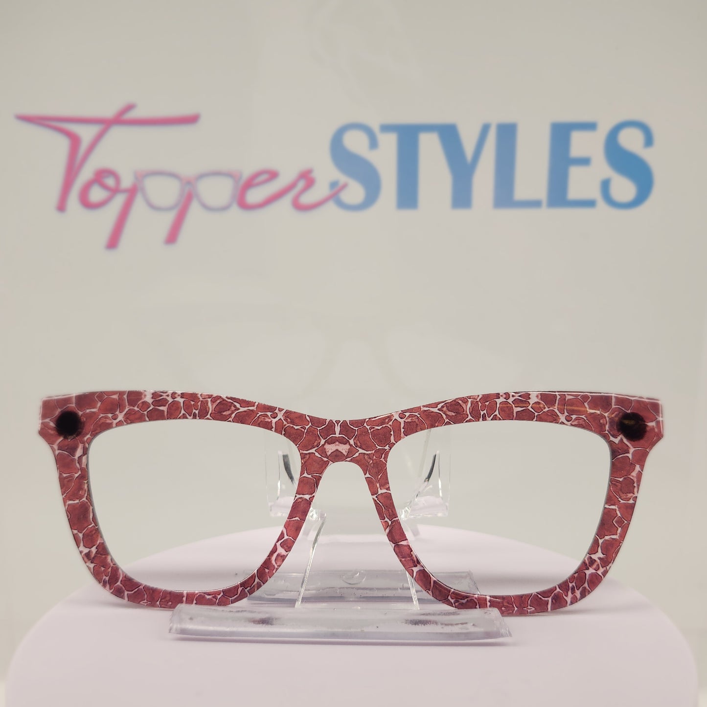 RTS HARPER GIRAFFE PRINT BURGUNDY