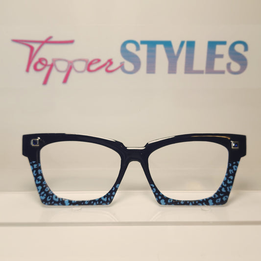 RTS Jeweled Leopard Spilt Blue - Wanda Case