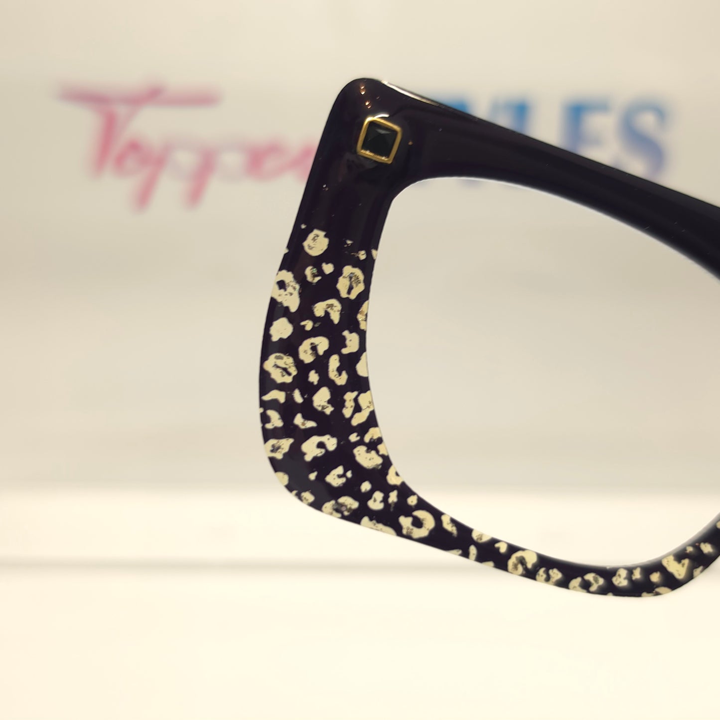 RTS Wanda Melo Jeweled Leopard Spilt Black