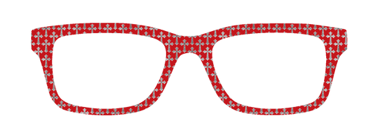 Gold Celtic Crosses on Red #3006