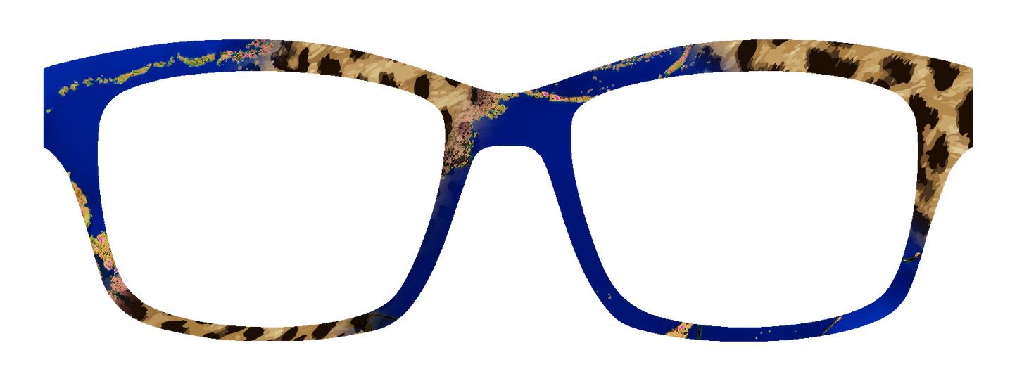 MARBLE CHEETAH MASHUP ROYAL BLUE #3110-MTO