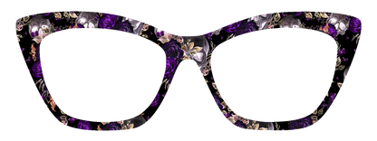 SKULLS & FLORAL PURPLE #3117-MTO