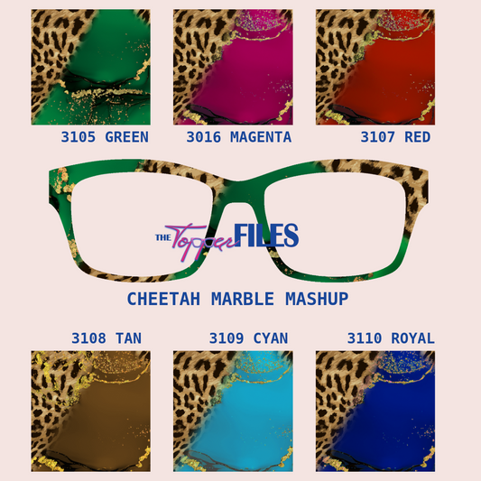 MARBLE CHEETAH MASHUP GREEN #3105