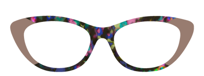Tan Edge Colorful Tort #3140