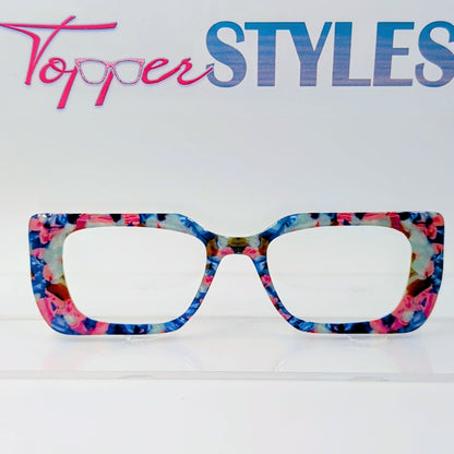 Pink and Blue Pearled Texture #3174-MTO