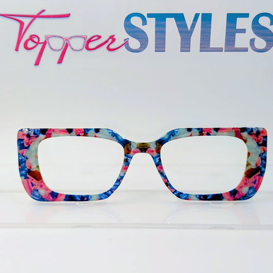 Pink and Blue Pearled Texture #3174-MTO