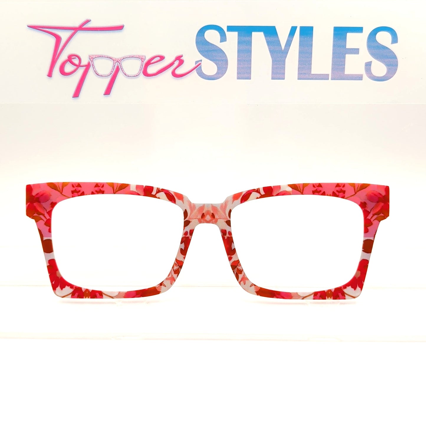 PINK & RED FLORAL PINK EDGE #3181-MTO