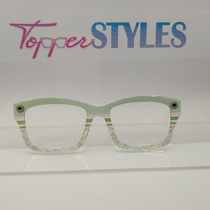 KIRBY PINK & GREEN STRIPES TO FLORAL #3184-RTS