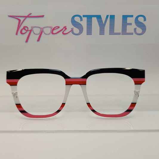 MURPHY Pink, Red, Black Stripes