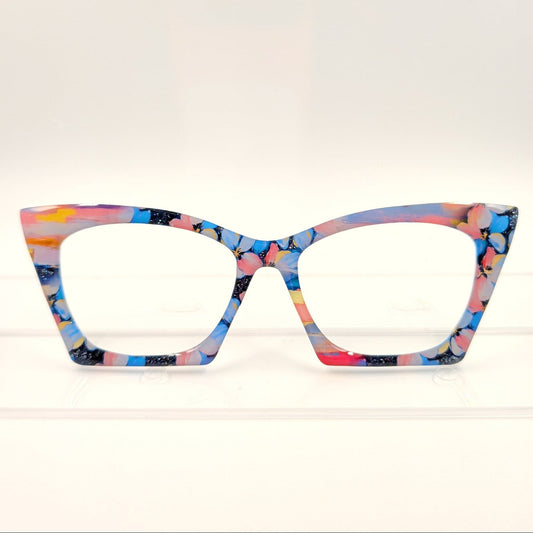 STRIPES & FLORAL IN PINK & BLUE #3204-MTO