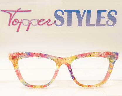 RTS Harper Rainbow Abstract Gold Bokeh Semi Transluscent