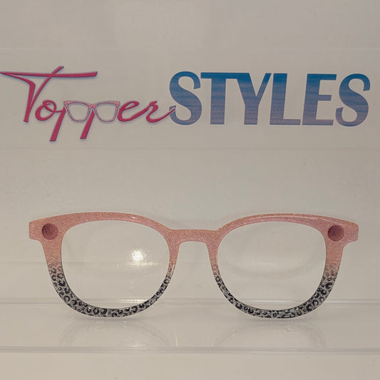 Eyeglasses with a gradient frame on a white background with 'Topper Styles' branding.